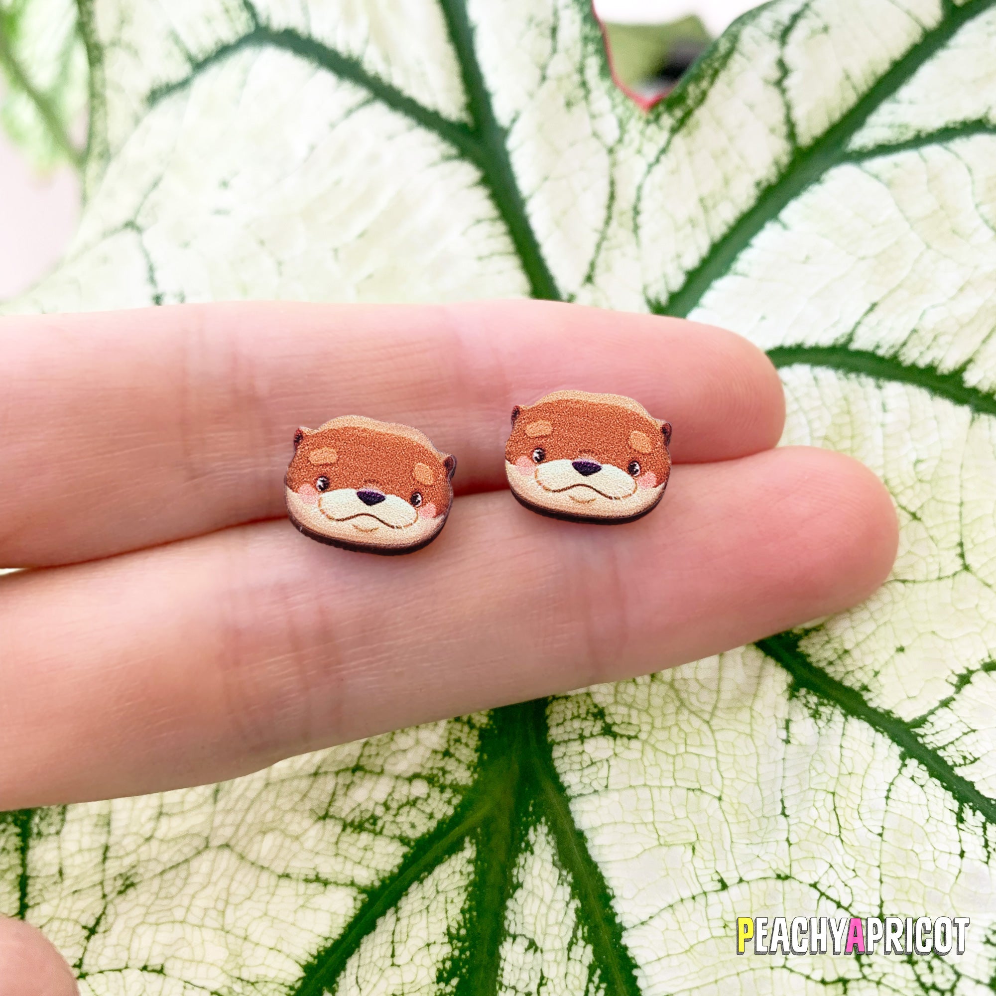 Otter Earrings PeachyApricot