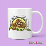 peachyapricot live slow sloth mug