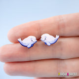 Beluga Stud Earrings