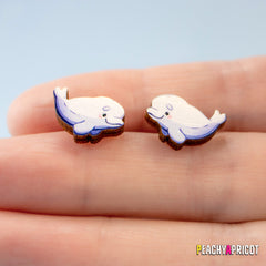 Beluga Stud Earrings