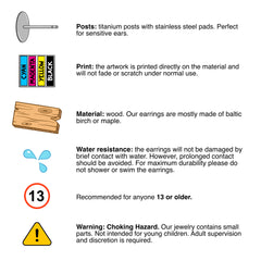 Raccoon Stud Earrings