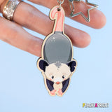 Baby Opossum Keychain