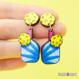 Pickleball Dangle Earrings
