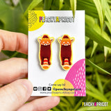 Red Panda Acrylic Earrings