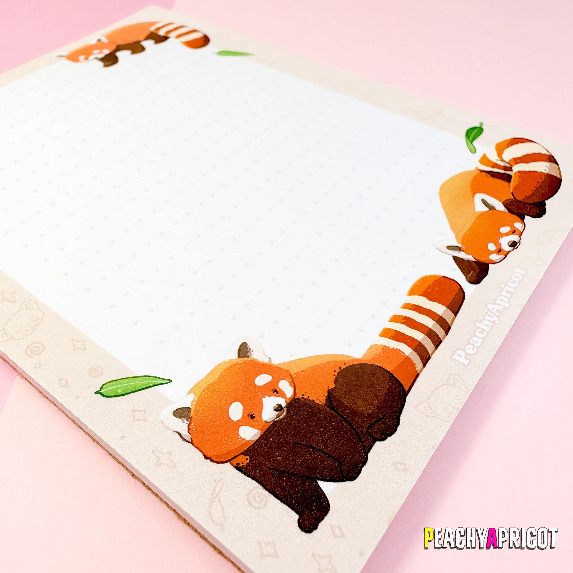 Red Panda Notepad – PeachyApricot