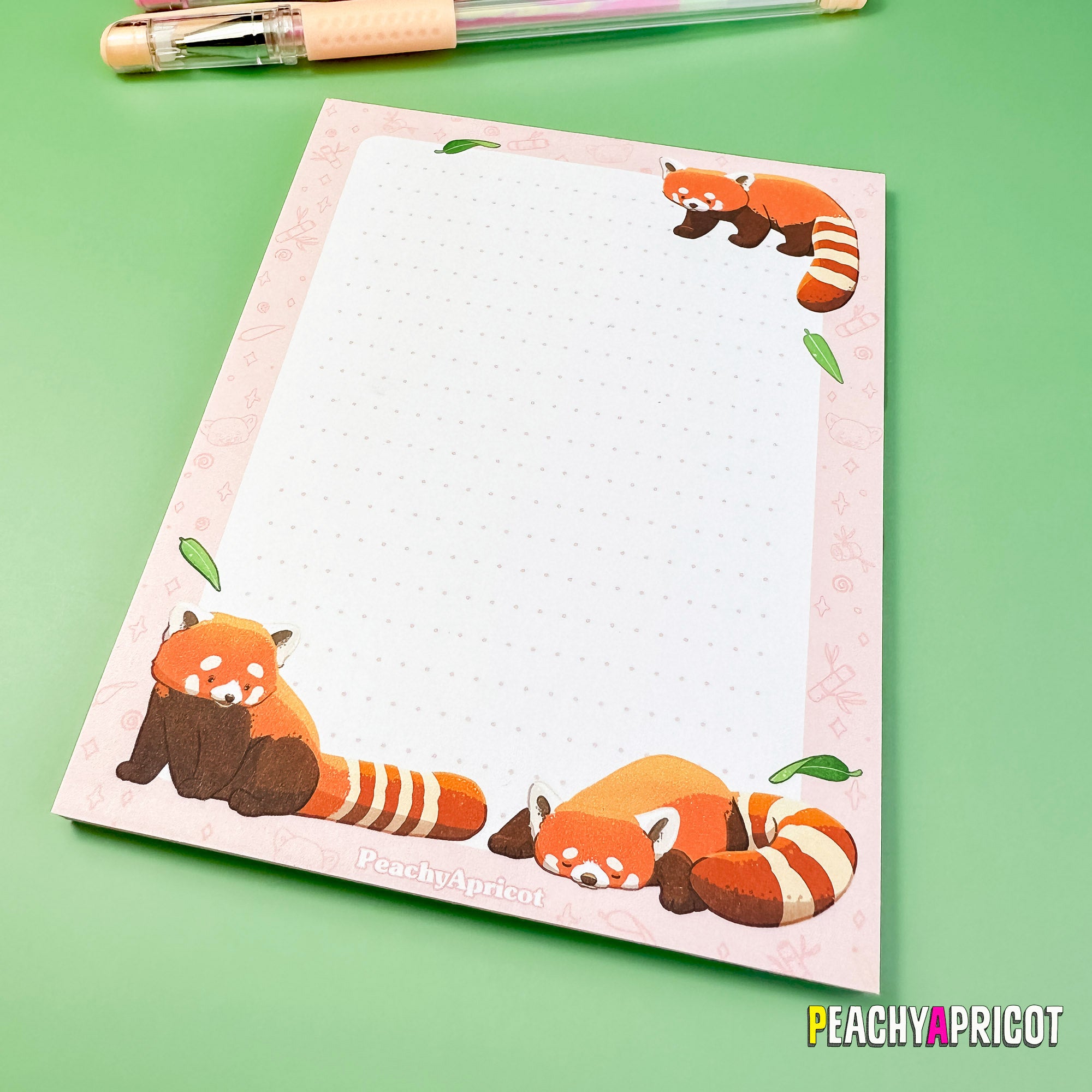 Red Panda Notepad – PeachyApricot