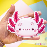 Cute Axolotl Vinyl Sticker