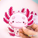 Cute Axolotl Vinyl Sticker