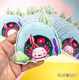 Cute Axolotl Vinyl Sticker