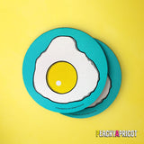 Egg coasters by PeachyApricot
