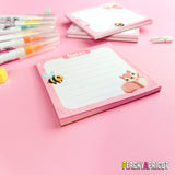 Cute Bee and Squirrel Notepad