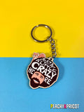 Bob Ross And  Squirrel Keychain