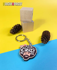 Bob Ross And Squirrel Keychain