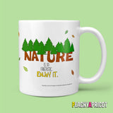 Bob Ross Mug Happy Trees and quote by PeachyApricot