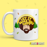 Bob Ross Mug Happy Trees and quote by PeachyApricot