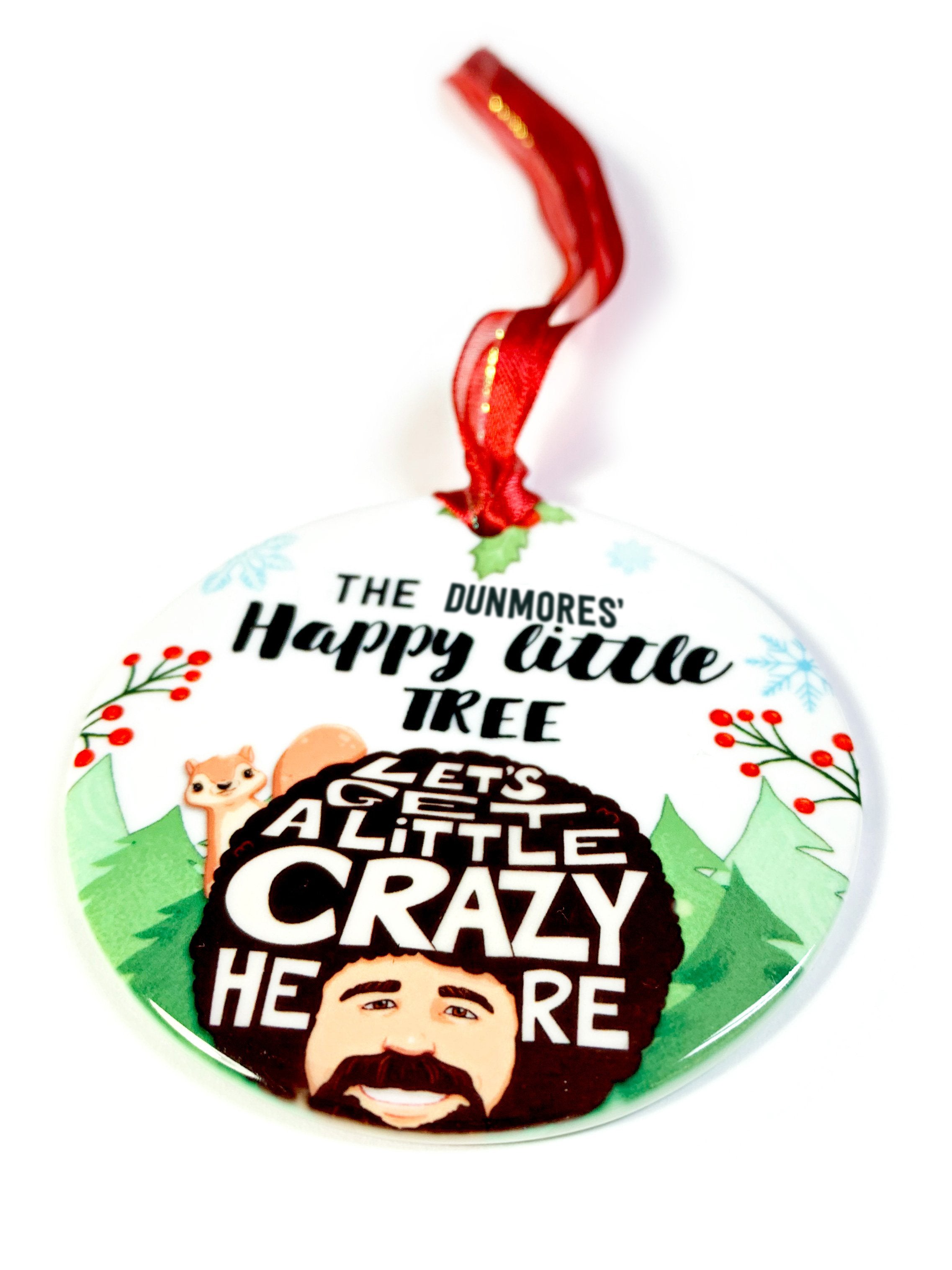 Bob Ross Christmas Ornament| PeachyApricot