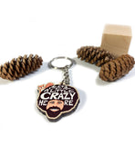Bob Ross And  Squirrel Keychain