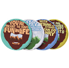 Bob Ross - Happy Little Coasters - PeachyApricot
