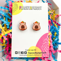 Capybara Yuzu Earrings