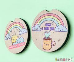 Kawaii Car Coasters Set Of 2