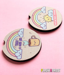 Kawaii Car Coasters Set Of 2