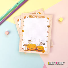Pumpkin and Mushroom Notepad
