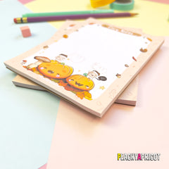 Pumpkin and Mushroom Notepad
