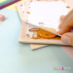 Pumpkin and Mushroom Notepad