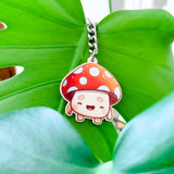 Cute Mushroom Keychain