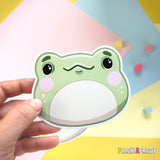 Happy Frog Vinyl Sticker