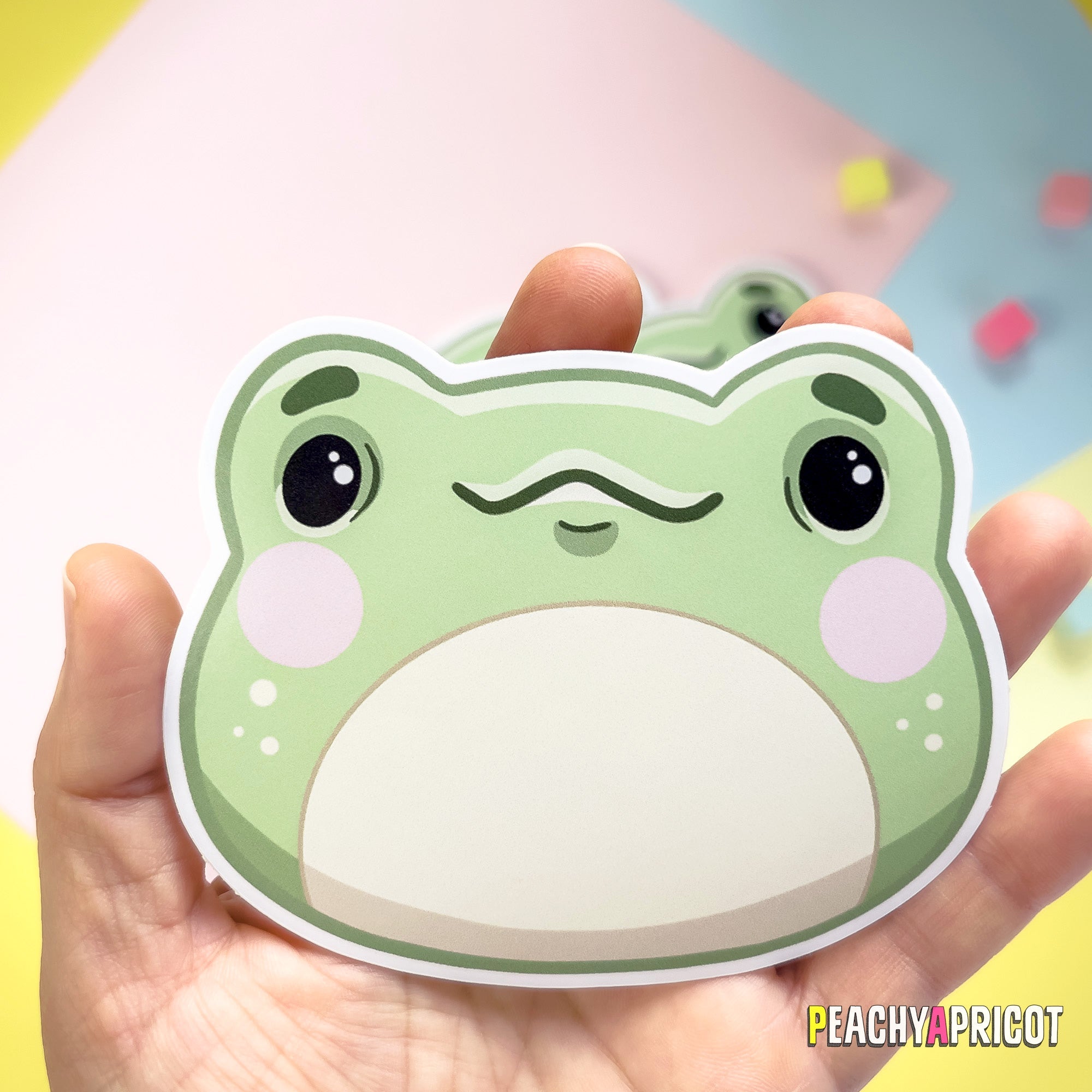 Happy Frog Vinyl Sticker