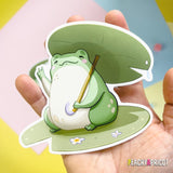 Happy Frog Vinyl Sticker