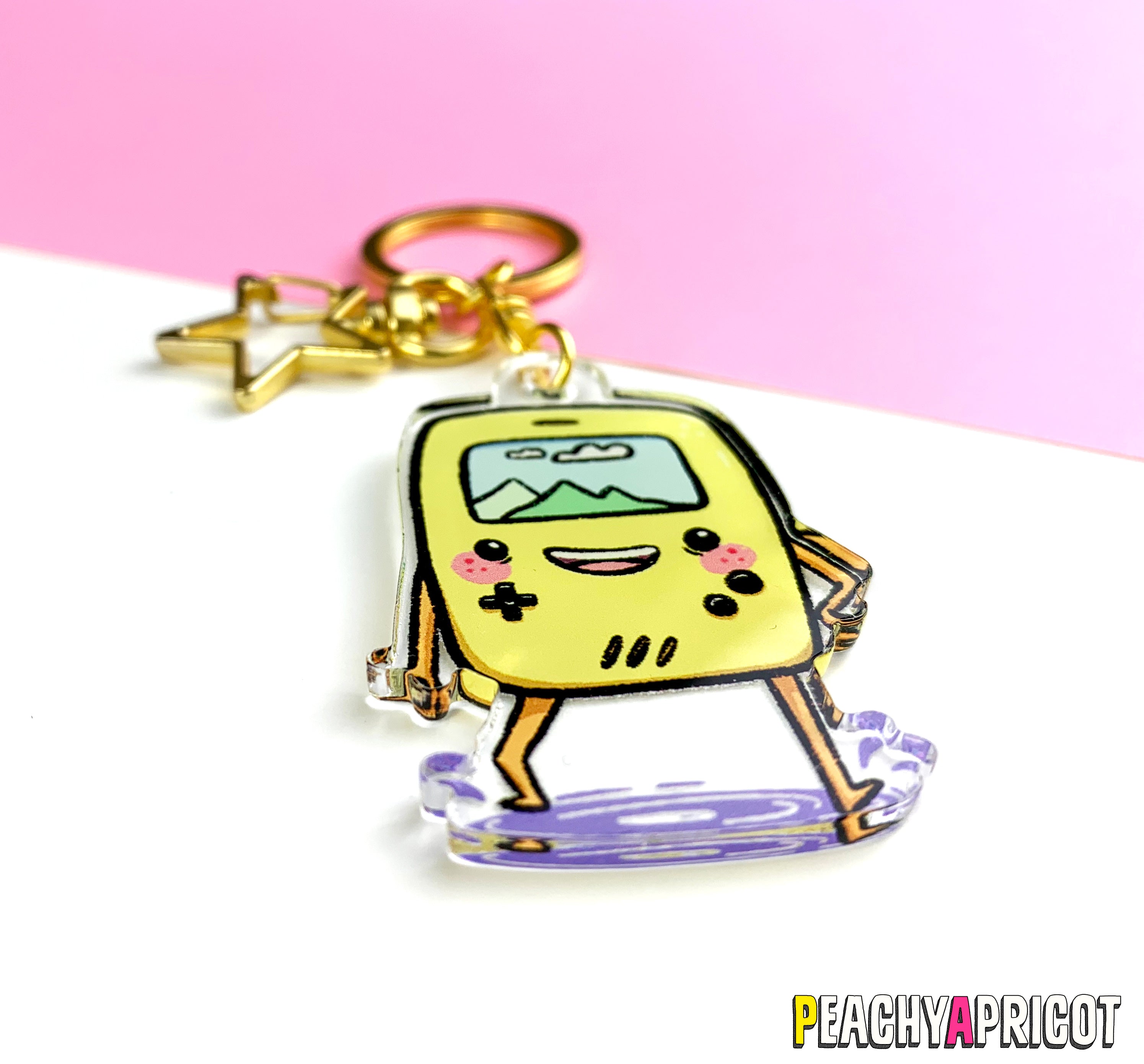 Cool Boy Video Game Console Keychain