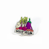 Gassy Vegan Pin - PeachyApricot