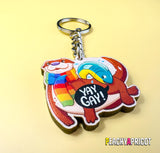 Yay Gay Otter Keychain