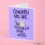 The Greatest Human Ever Invented Greeting Card