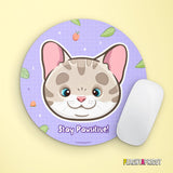 Cute Cat Mousepad - Purple