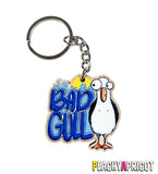 Bad Gull - Seagull Pun Keychain