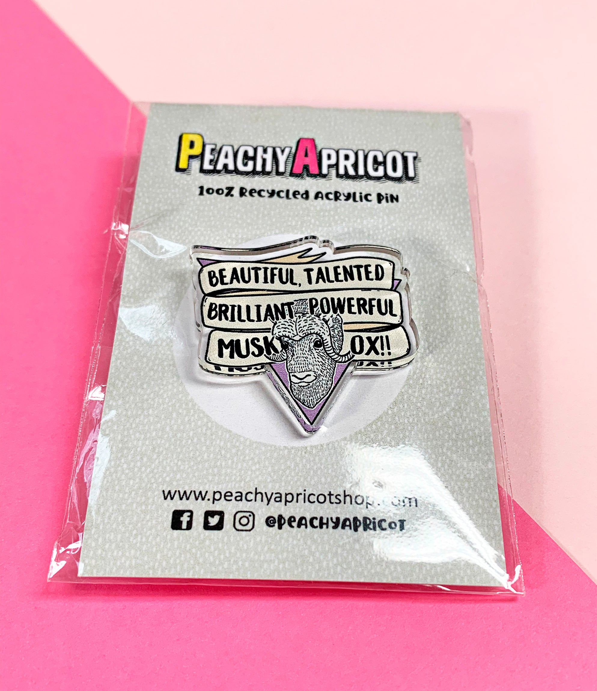 Friendship Pin - Musk Ox - PeachyApricot