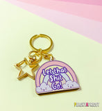 Let That Shit Go Rainbow Keychain