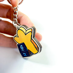 Meeple and Dice Keychain - PeachyApricot