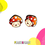 Mushroom Earrings