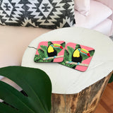 Tropical Toucan Coasters - PeachyApricot