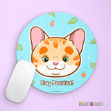 Cute Cat Mousepad - Blue