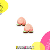 Peach Stud Earrings