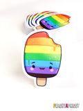 Rainbow Pride Transparent Vinyl Sticker