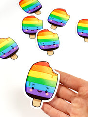 Rainbow Pride Transparent Vinyl Sticker