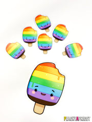 Rainbow Pride Transparent Vinyl Sticker
