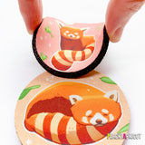 Red Panda Car Coasters Set Of 2