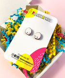 kawaii skull earrings